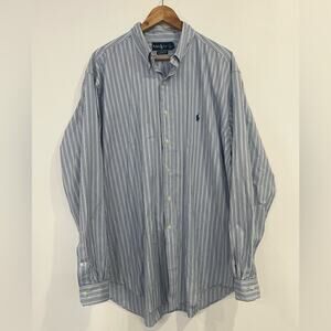 Ralph Lauren Classic Fit Striped Button Down Shirt XL